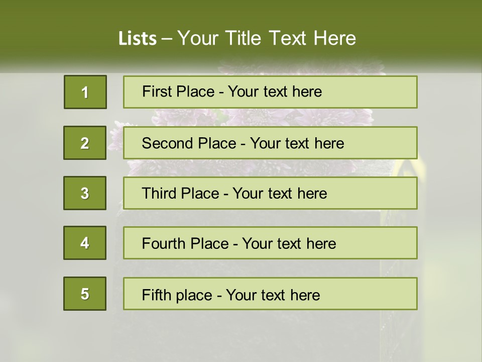 A Bunch Of Purple Flowers Sitting On Top Of A Cement Block PowerPoint Template