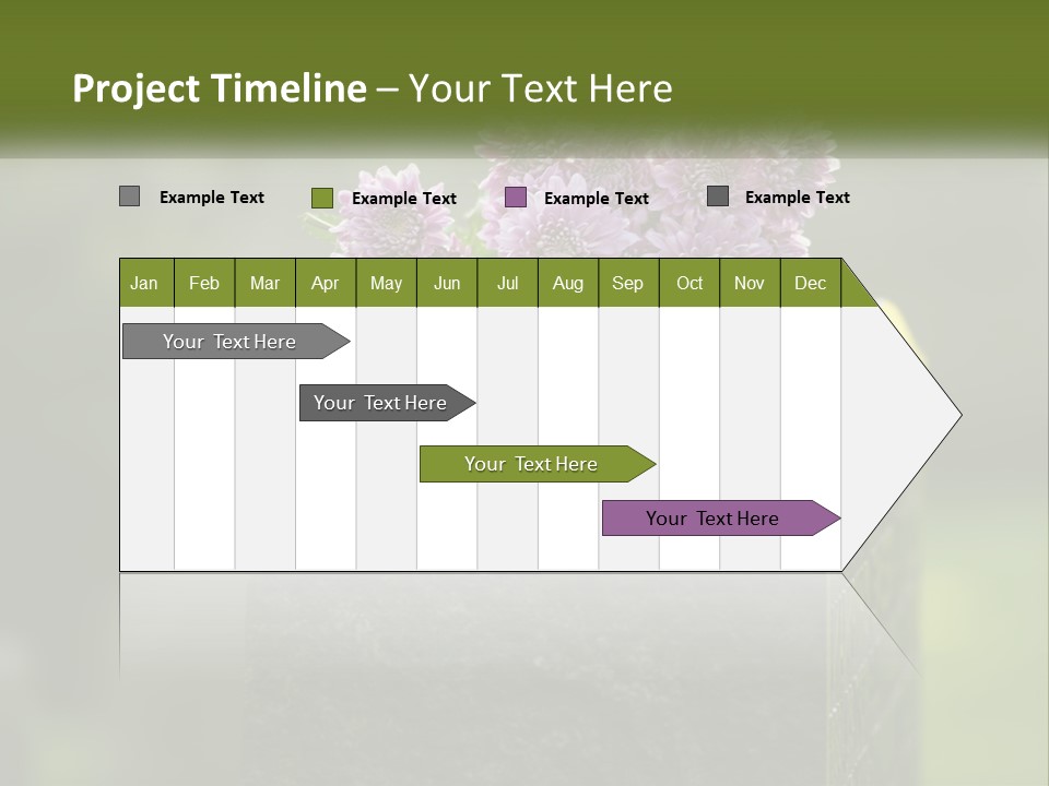 A Bunch Of Purple Flowers Sitting On Top Of A Cement Block PowerPoint Template
