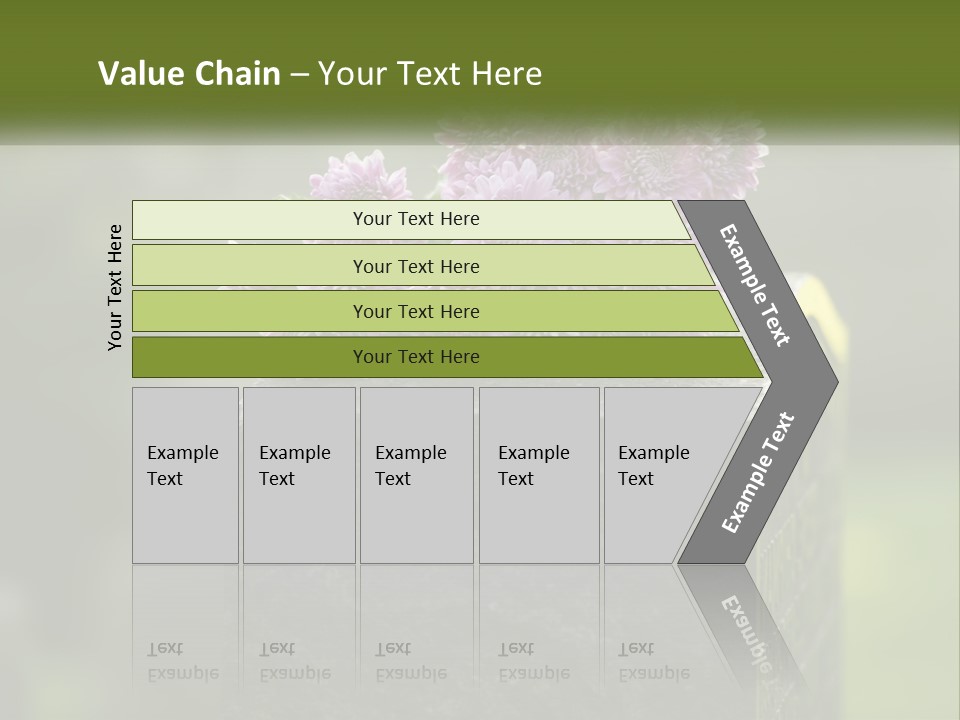 A Bunch Of Purple Flowers Sitting On Top Of A Cement Block PowerPoint Template