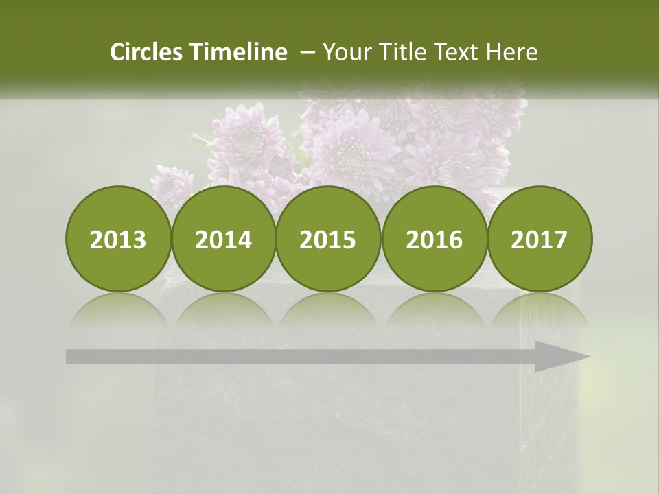 A Bunch Of Purple Flowers Sitting On Top Of A Cement Block PowerPoint Template