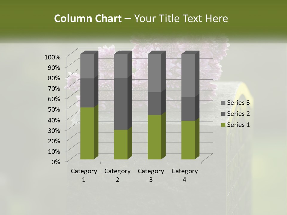A Bunch Of Purple Flowers Sitting On Top Of A Cement Block PowerPoint Template