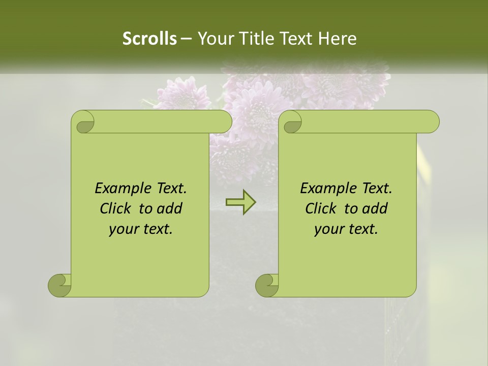A Bunch Of Purple Flowers Sitting On Top Of A Cement Block PowerPoint Template