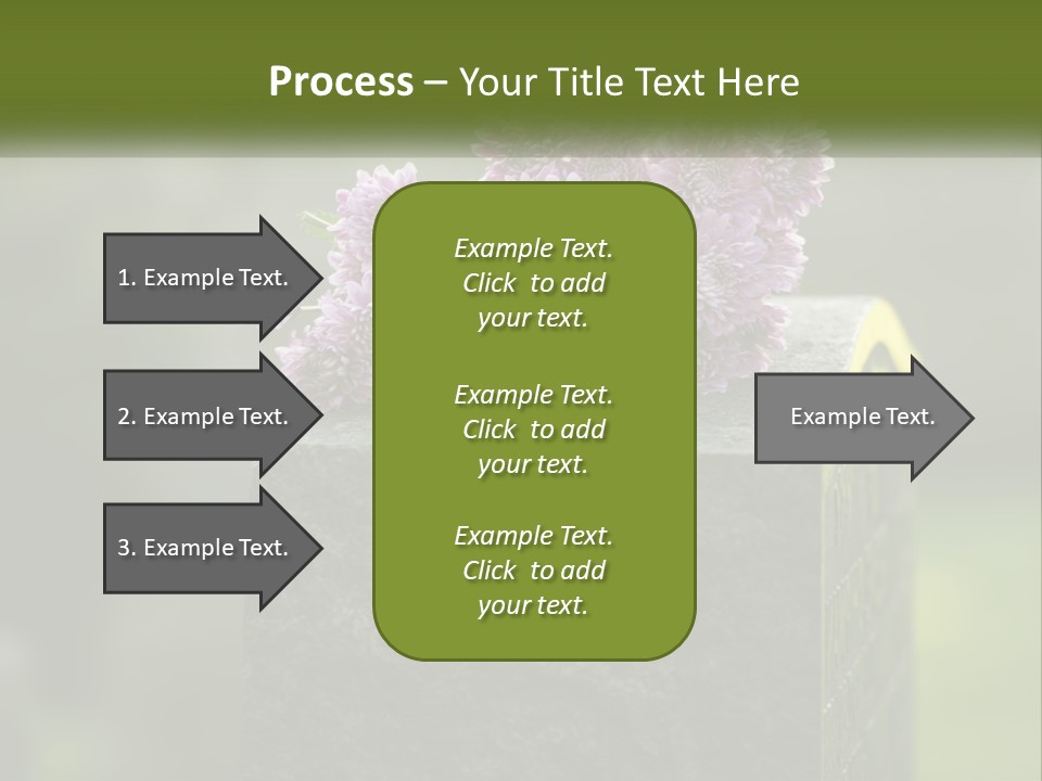 A Bunch Of Purple Flowers Sitting On Top Of A Cement Block PowerPoint Template