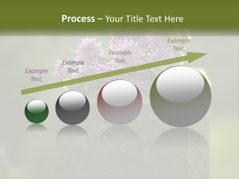 A Bunch Of Purple Flowers Sitting On Top Of A Cement Block PowerPoint Template