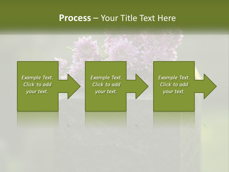 A Bunch Of Purple Flowers Sitting On Top Of A Cement Block PowerPoint Template