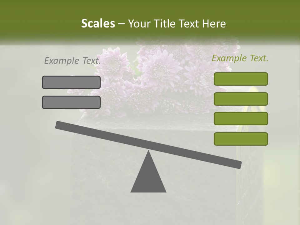 A Bunch Of Purple Flowers Sitting On Top Of A Cement Block PowerPoint Template