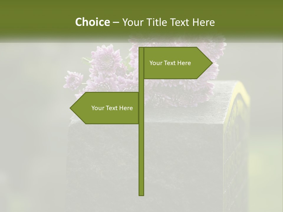 A Bunch Of Purple Flowers Sitting On Top Of A Cement Block PowerPoint Template