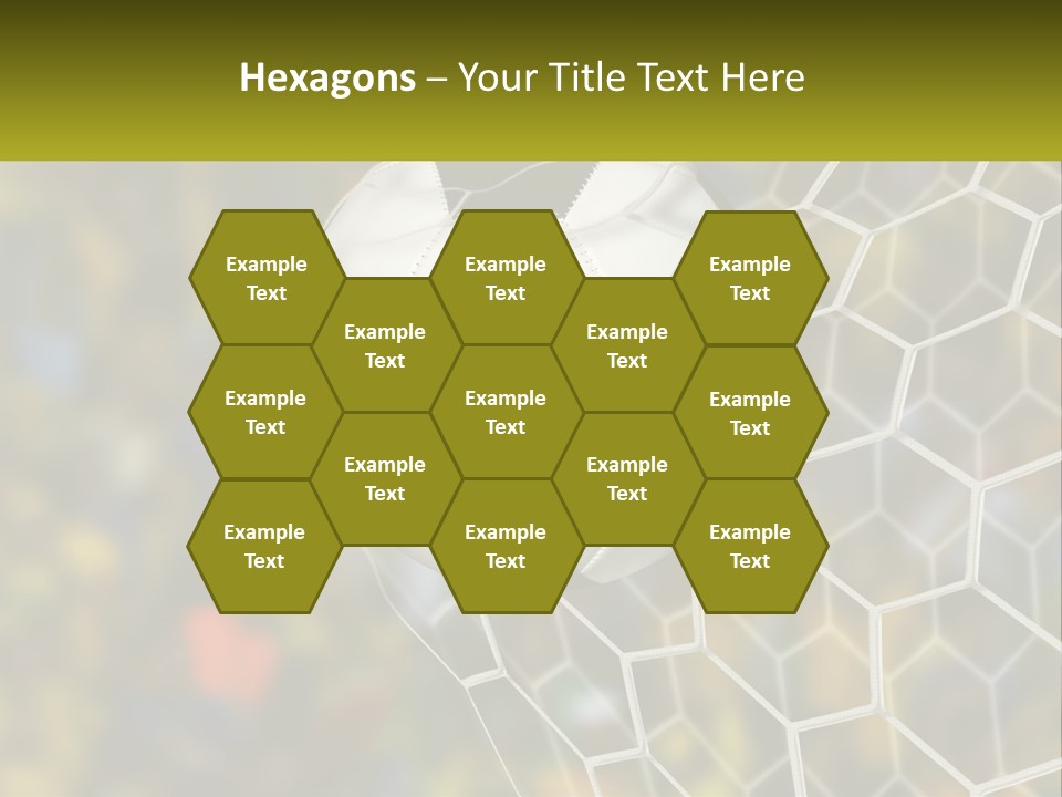 A Soccer Ball Is In The Goal Net PowerPoint Template