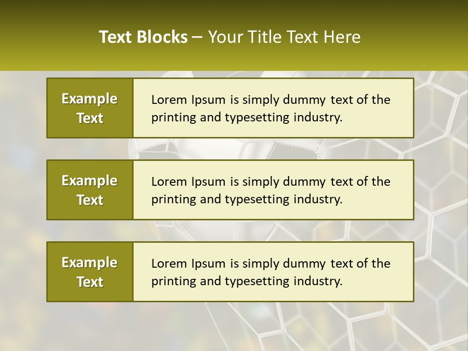 A Soccer Ball Is In The Goal Net PowerPoint Template