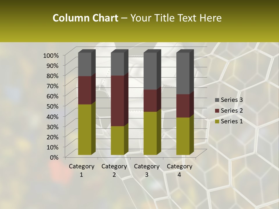 A Soccer Ball Is In The Goal Net PowerPoint Template