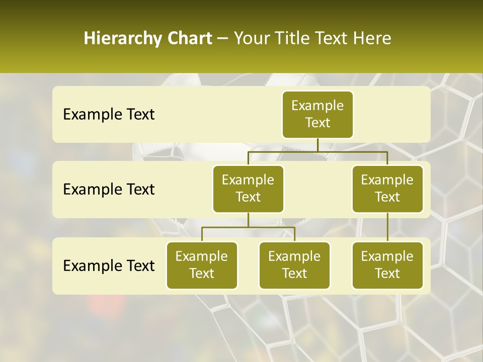 A Soccer Ball Is In The Goal Net PowerPoint Template