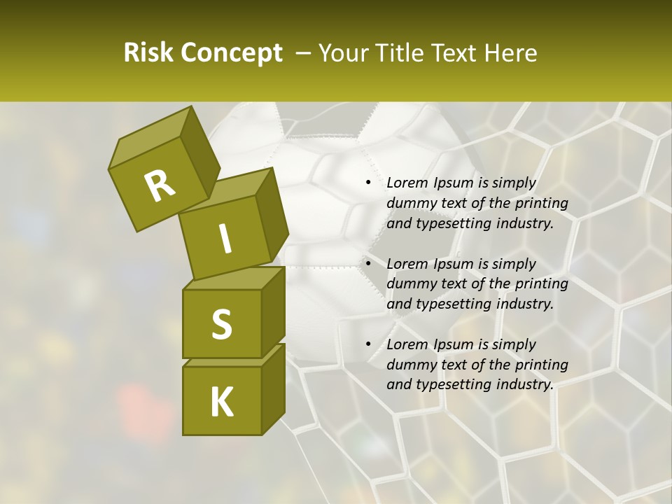 A Soccer Ball Is In The Goal Net PowerPoint Template