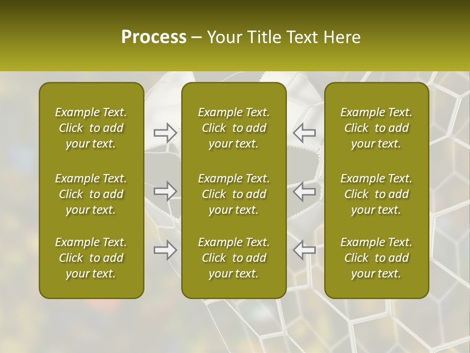 A Soccer Ball Is In The Goal Net PowerPoint Template