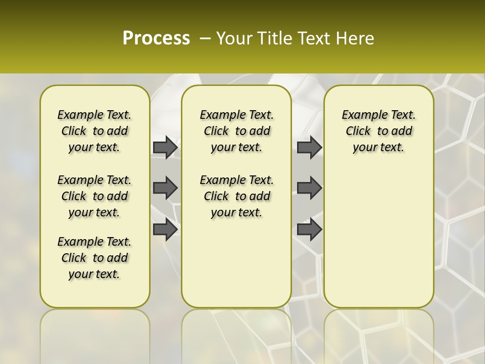 A Soccer Ball Is In The Goal Net PowerPoint Template