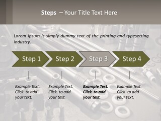 A Group Of Tools Sitting On Top Of A Table PowerPoint Template