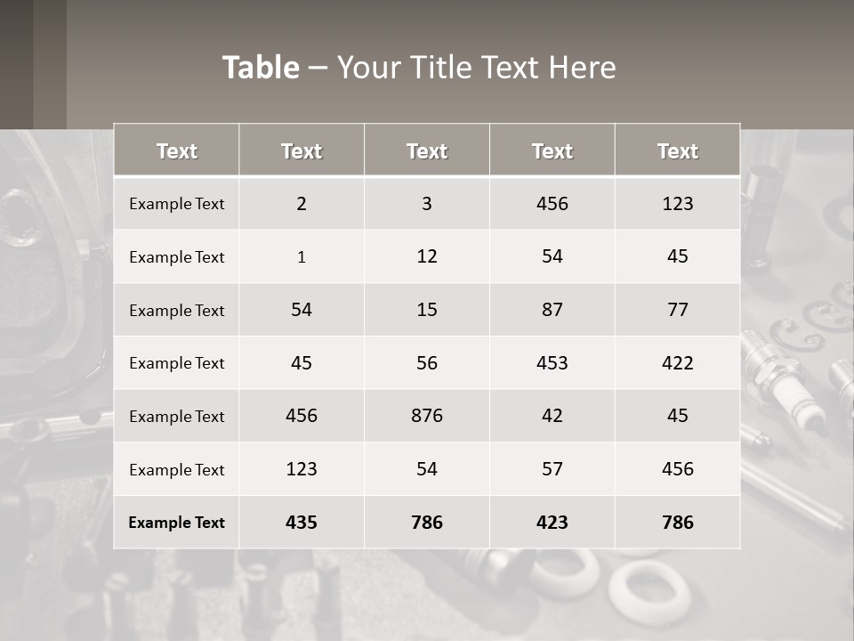 A Group Of Tools Sitting On Top Of A Table PowerPoint Template