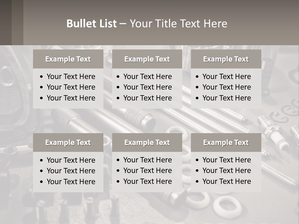 A Group Of Tools Sitting On Top Of A Table PowerPoint Template