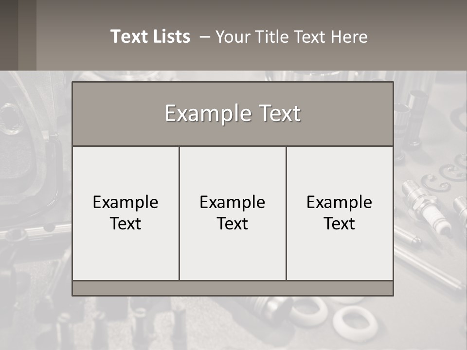 A Group Of Tools Sitting On Top Of A Table PowerPoint Template