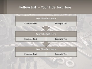 A Group Of Tools Sitting On Top Of A Table PowerPoint Template