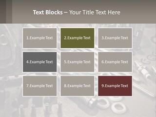 A Group Of Tools Sitting On Top Of A Table PowerPoint Template