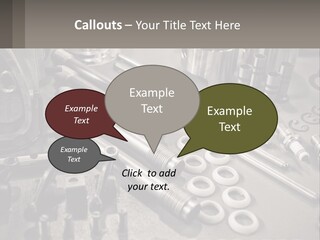 A Group Of Tools Sitting On Top Of A Table PowerPoint Template