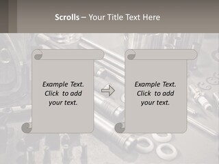 A Group Of Tools Sitting On Top Of A Table PowerPoint Template