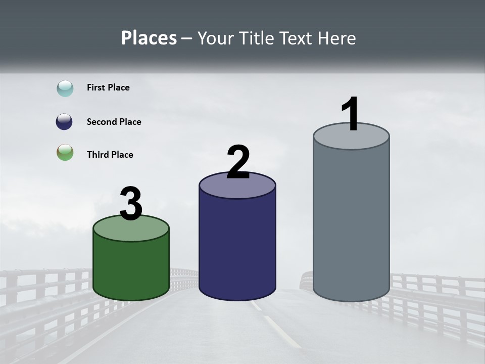 A Bridge With A Cloudy Sky In The Background PowerPoint Template