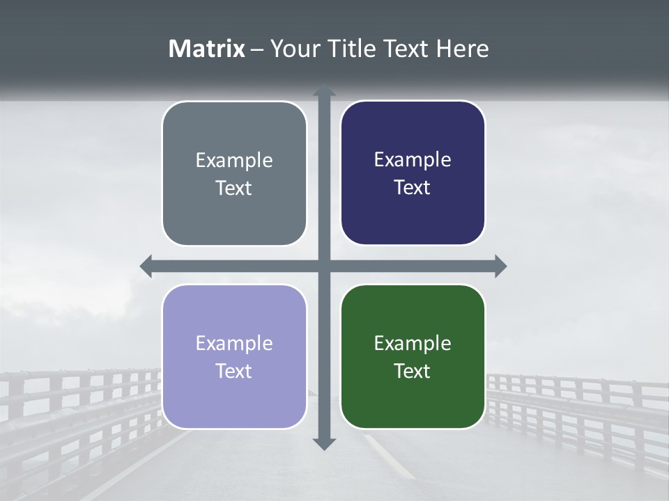 A Bridge With A Cloudy Sky In The Background PowerPoint Template