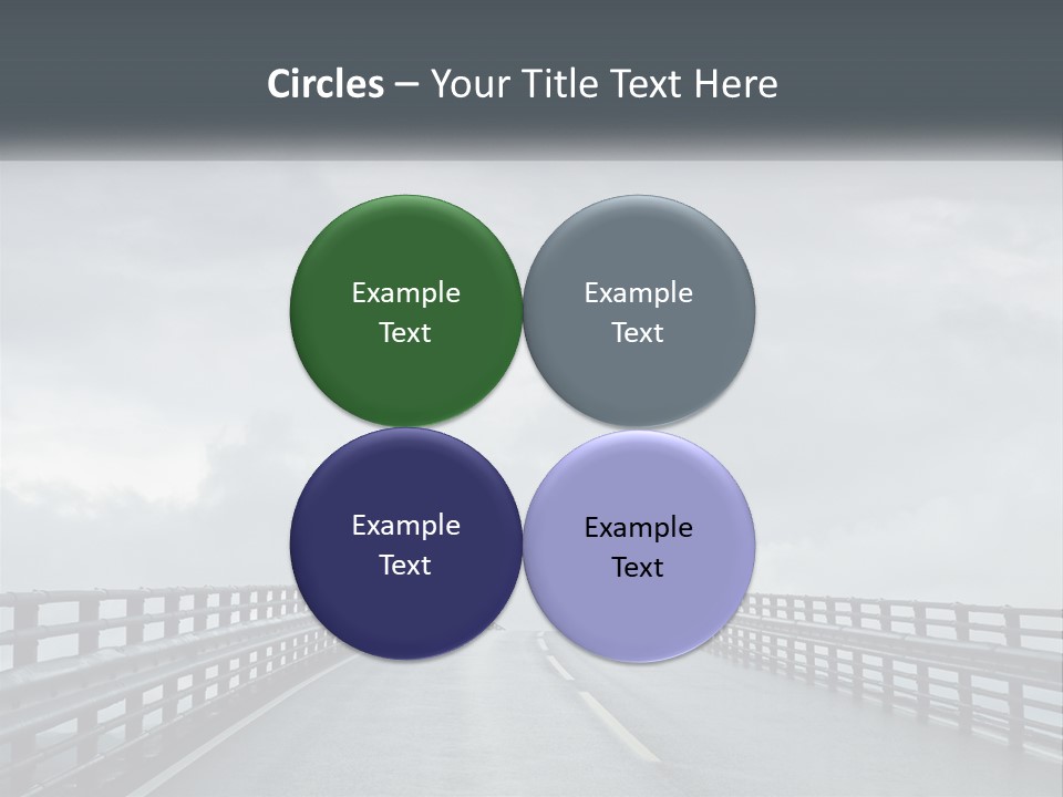 A Bridge With A Cloudy Sky In The Background PowerPoint Template