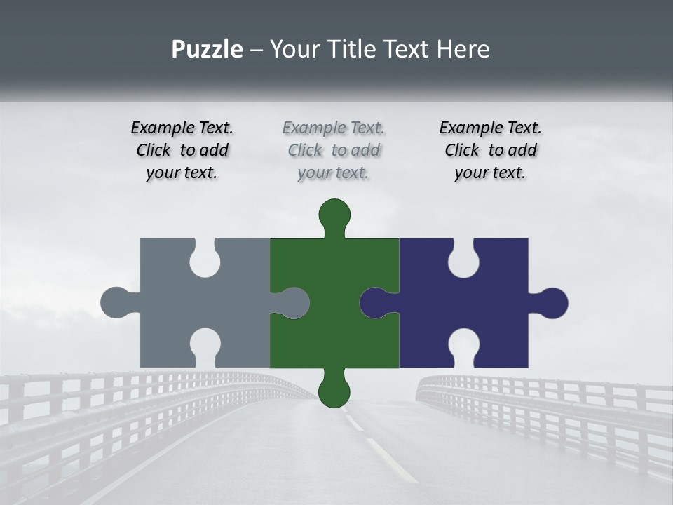 A Bridge With A Cloudy Sky In The Background PowerPoint Template