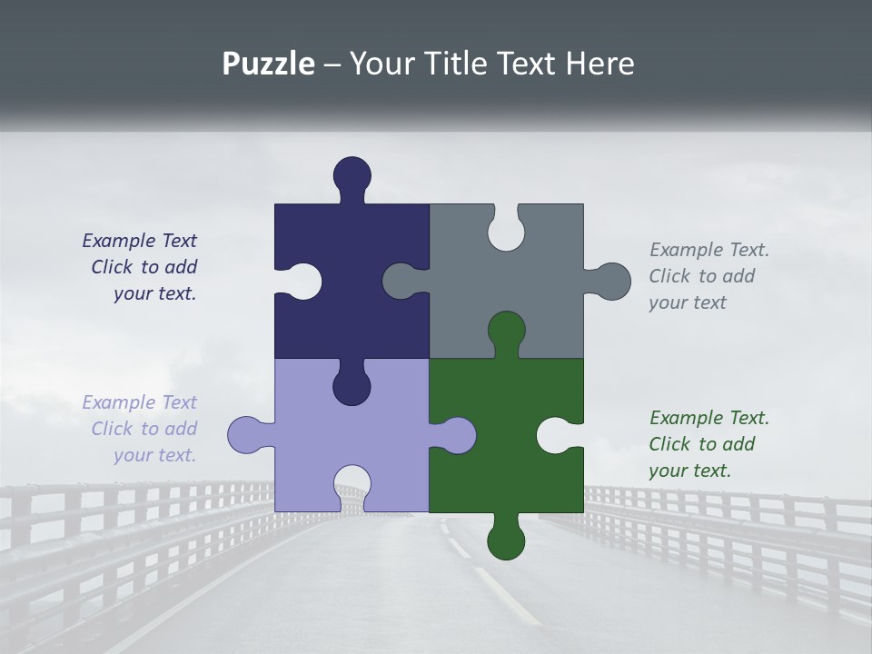 A Bridge With A Cloudy Sky In The Background PowerPoint Template