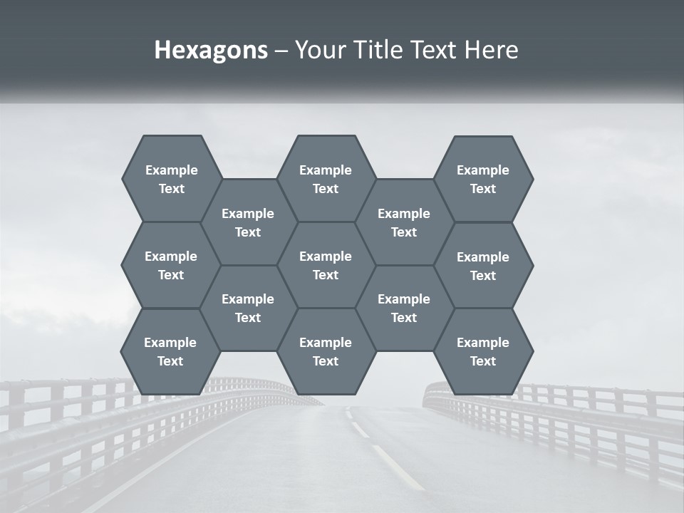 A Bridge With A Cloudy Sky In The Background PowerPoint Template