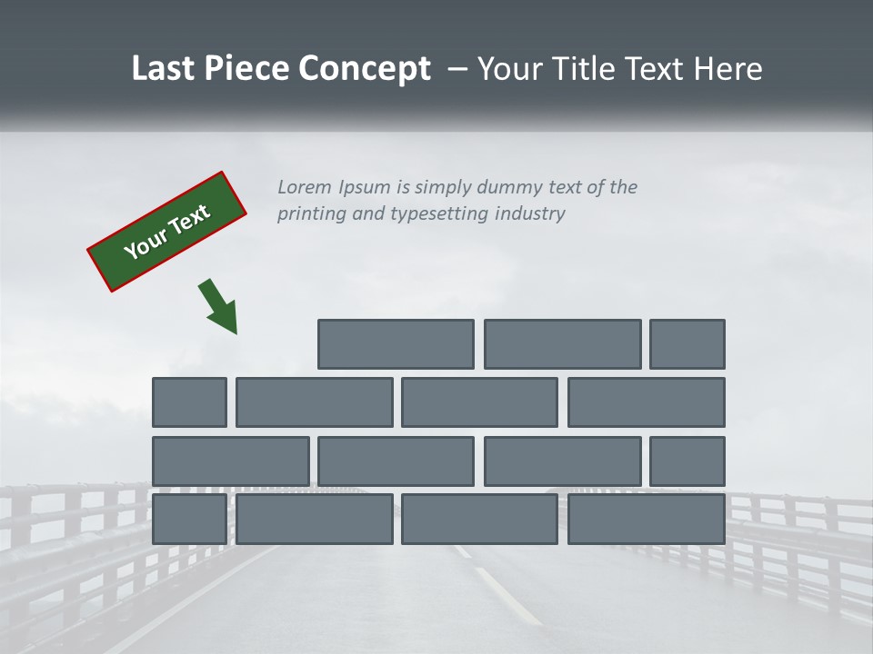 A Bridge With A Cloudy Sky In The Background PowerPoint Template