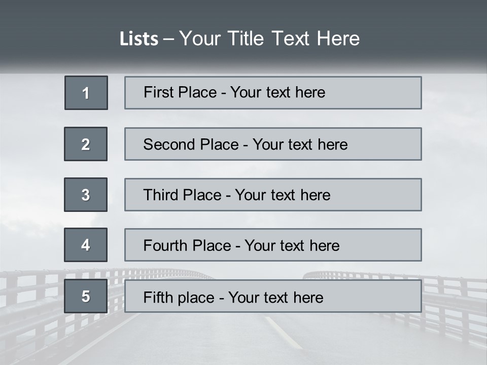 A Bridge With A Cloudy Sky In The Background PowerPoint Template