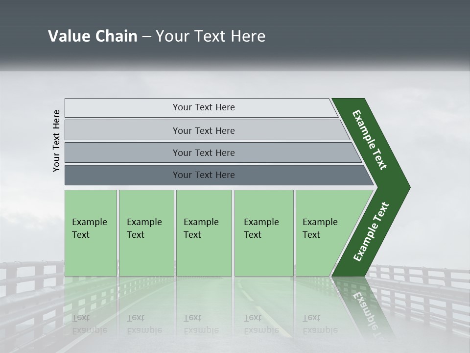 A Bridge With A Cloudy Sky In The Background PowerPoint Template