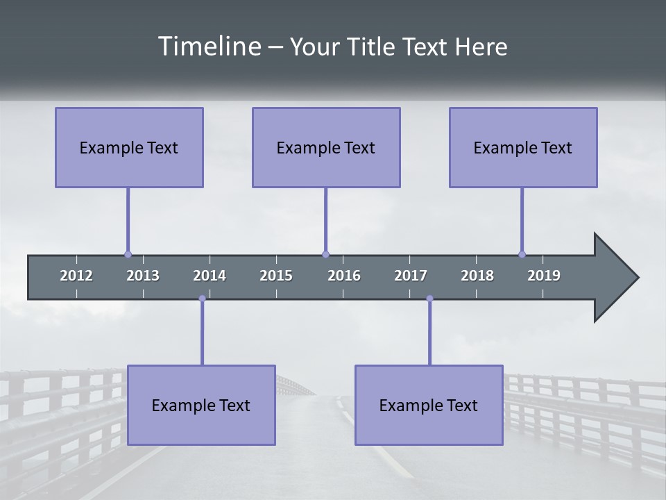 A Bridge With A Cloudy Sky In The Background PowerPoint Template