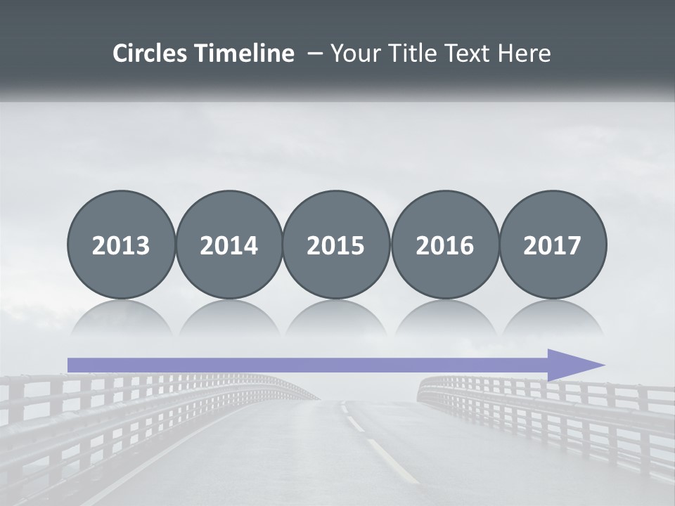 A Bridge With A Cloudy Sky In The Background PowerPoint Template