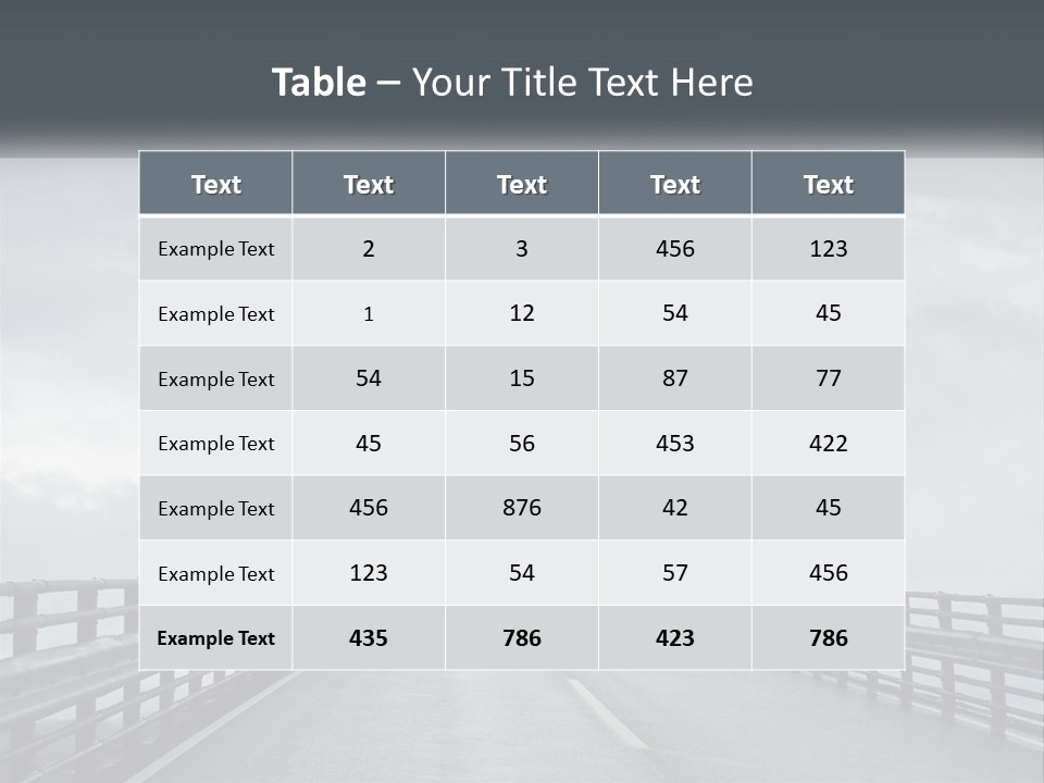 A Bridge With A Cloudy Sky In The Background PowerPoint Template