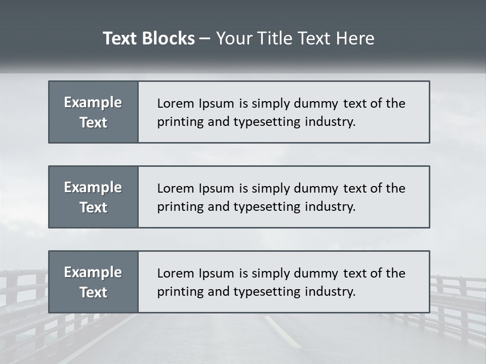 A Bridge With A Cloudy Sky In The Background PowerPoint Template