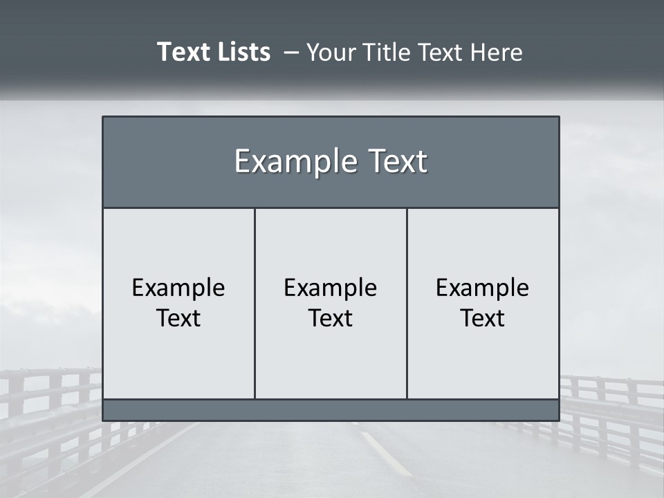 A Bridge With A Cloudy Sky In The Background PowerPoint Template