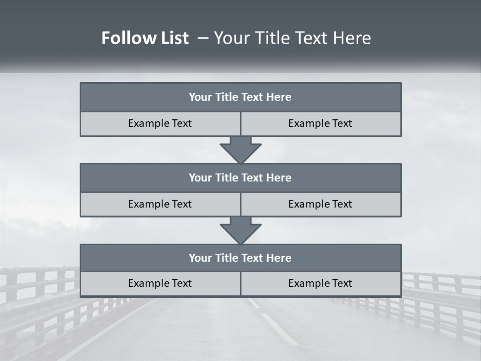 A Bridge With A Cloudy Sky In The Background PowerPoint Template