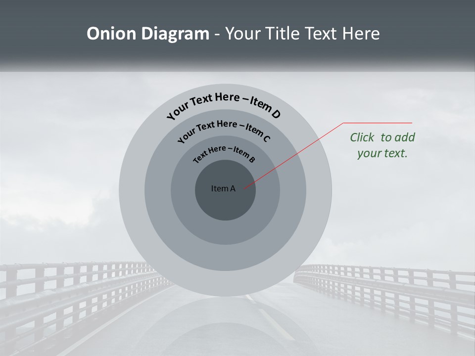 A Bridge With A Cloudy Sky In The Background PowerPoint Template