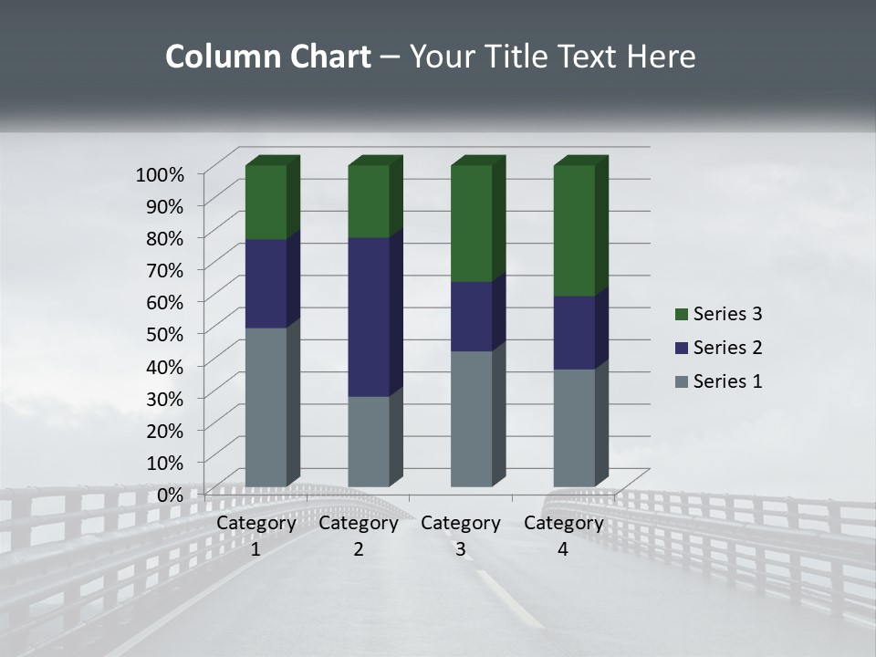 A Bridge With A Cloudy Sky In The Background PowerPoint Template