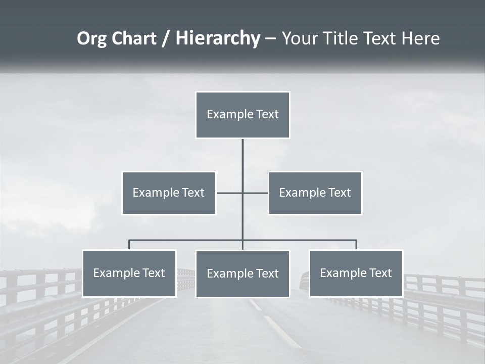 A Bridge With A Cloudy Sky In The Background PowerPoint Template