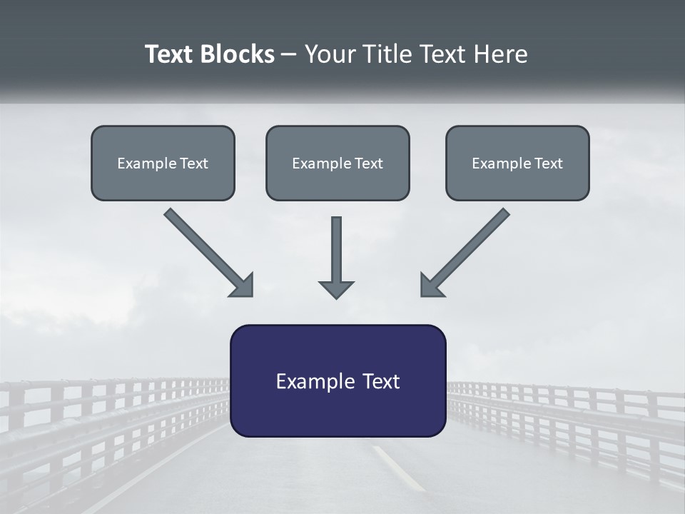 A Bridge With A Cloudy Sky In The Background PowerPoint Template