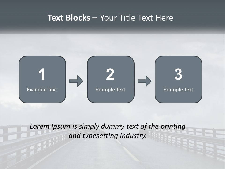 A Bridge With A Cloudy Sky In The Background PowerPoint Template
