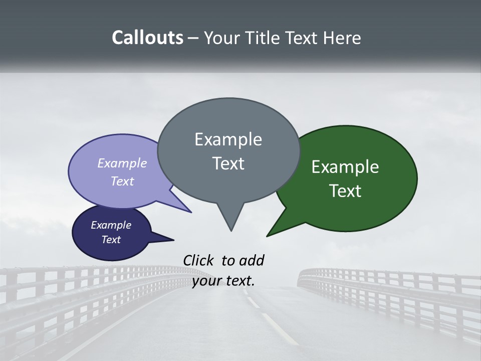 A Bridge With A Cloudy Sky In The Background PowerPoint Template