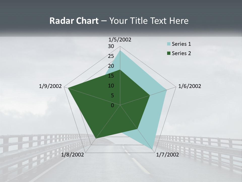 A Bridge With A Cloudy Sky In The Background PowerPoint Template