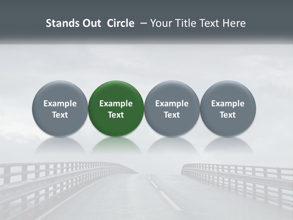 A Bridge With A Cloudy Sky In The Background PowerPoint Template