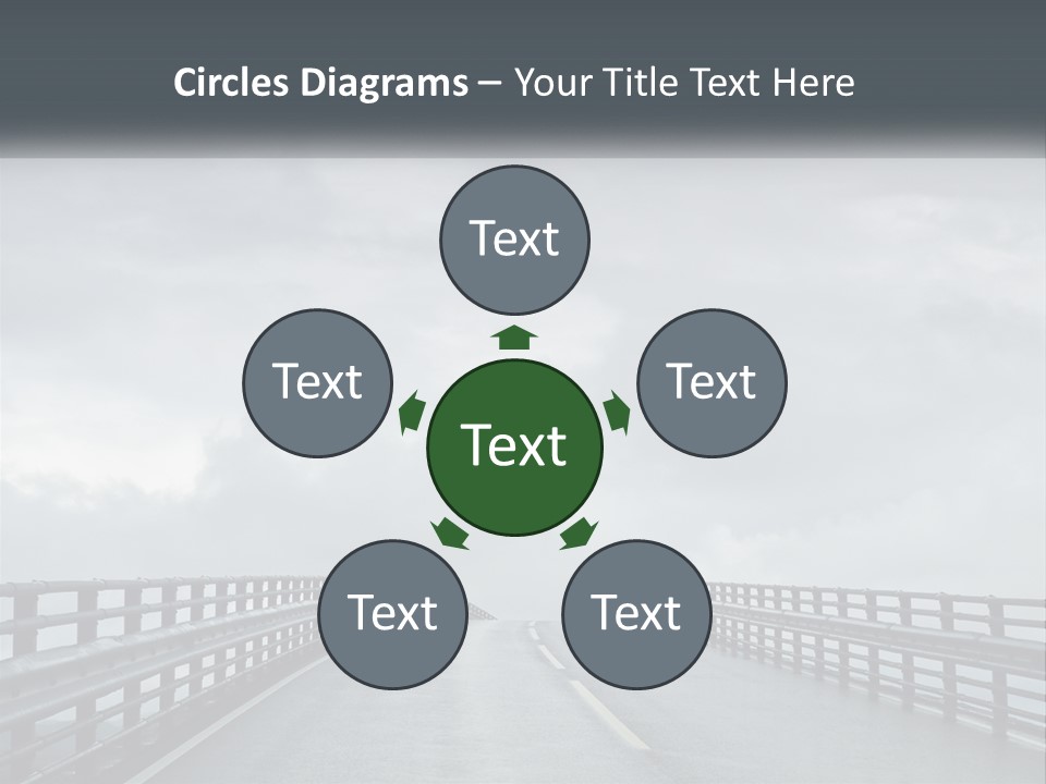 A Bridge With A Cloudy Sky In The Background PowerPoint Template